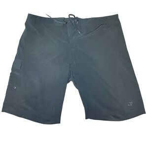Ocean Pacific OP Mens OpFlex 4-Way Stretch Board Shorts Black Cargo Pocket Sz 42